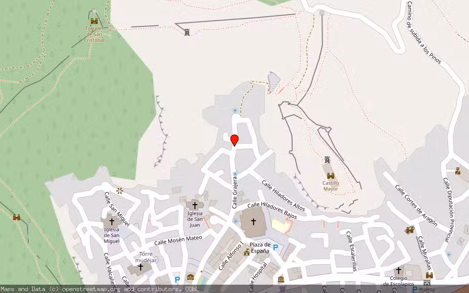 Mapa de Subasta Inmueble (Vivienda) en Daroca, Zaragoza