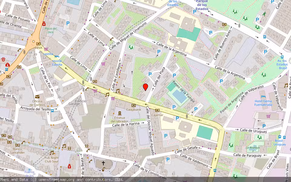 Mapa de Subasta Inmueble (Vivienda) en Fuenlabrada, Madrid