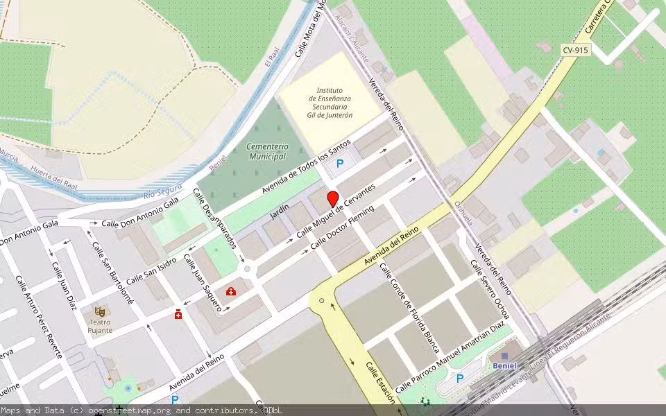 Mapa de Subasta Inmueble (Vivienda) en Beniel, Murcia