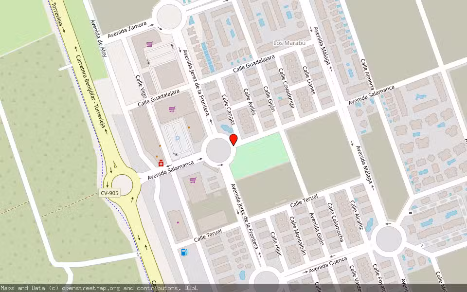 Mapa de Subasta Inmueble (Vivienda) en Rojales, Alicante/Alacant