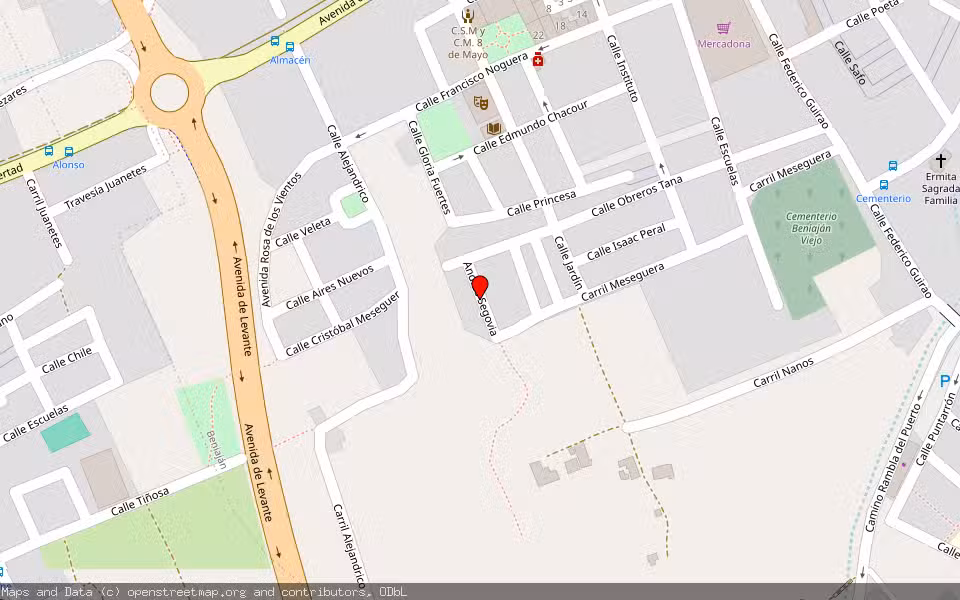 Mapa de Subasta Inmueble (Vivienda) en Murcia