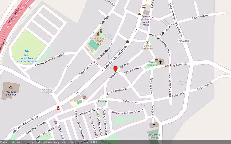 Mapa de Subasta Inmueble (Local comercial) en Pedro Abad, Córdoba