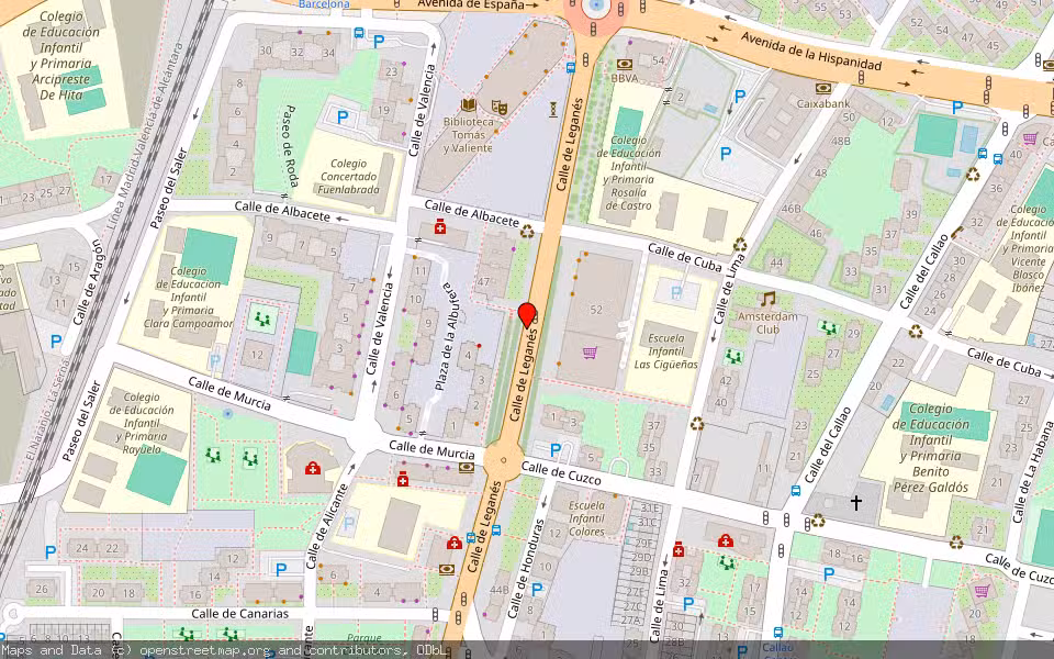 Mapa de Subasta Inmueble (Vivienda) en Fuenlabrada, Madrid
