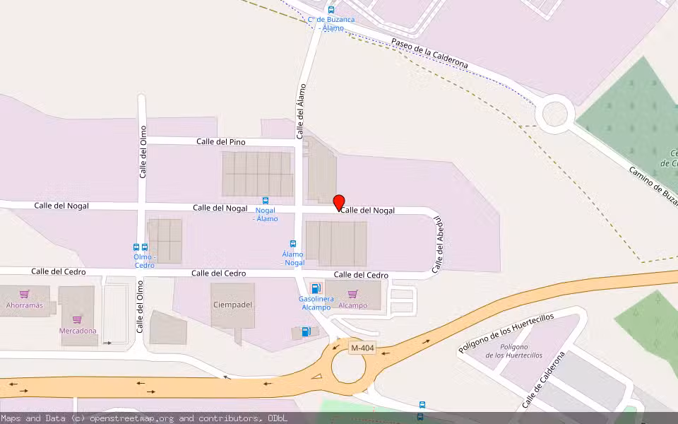 Mapa de Subasta Inmueble (Nave industrial) en Ciempozuelos, Madrid