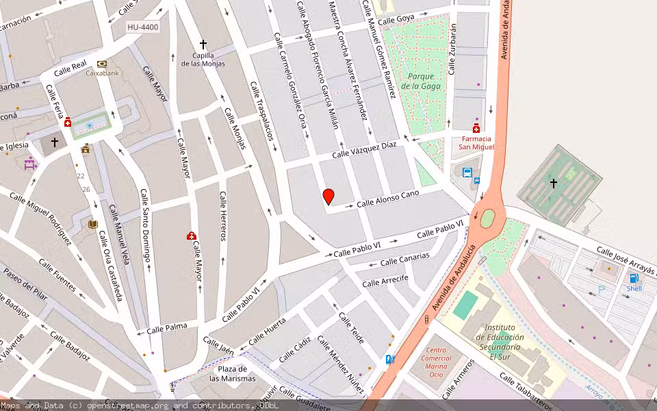 Mapa de Subasta Inmueble (Vivienda) en Lepe, Huelva