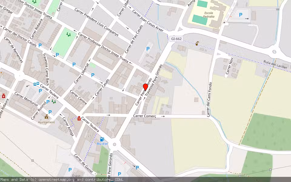 Mapa de Subasta Inmueble (Vivienda) en Santa Cristina D'aro, Gerona