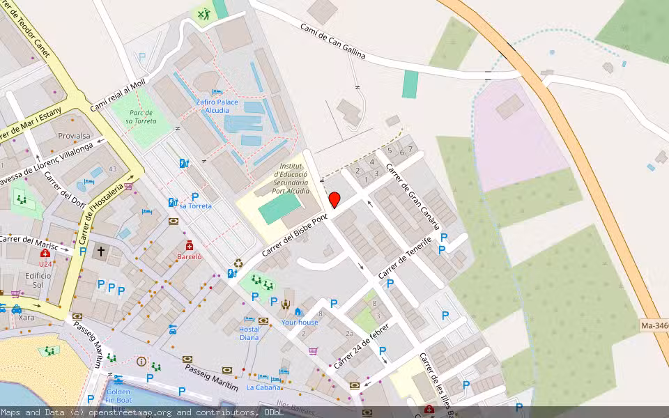 Mapa de Subasta Inmueble (Trastero) en Alcudia, Illes Balears
