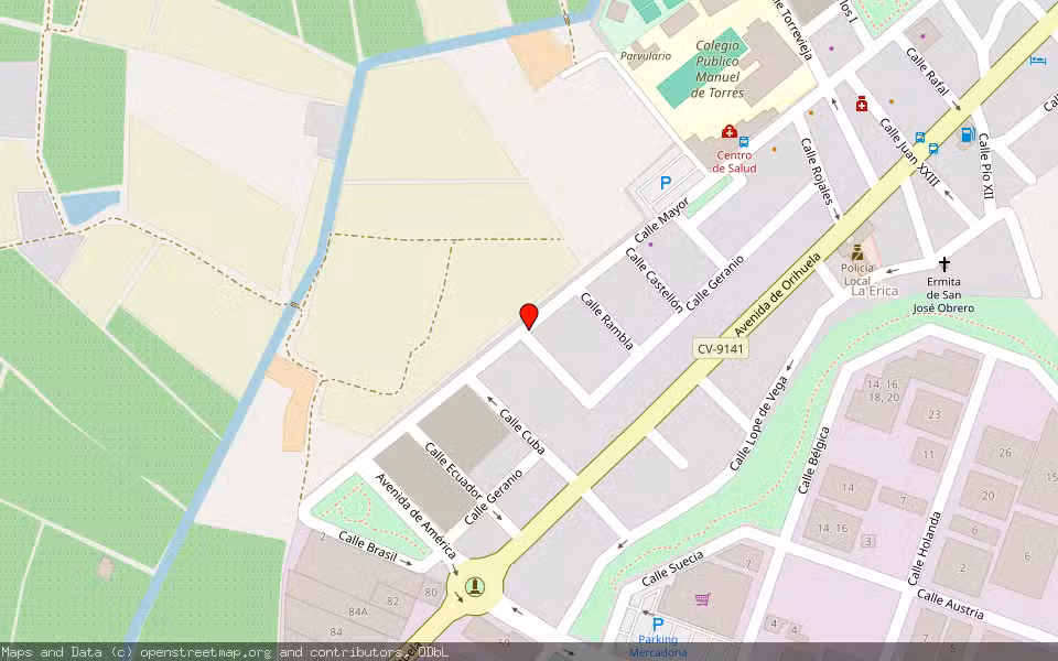 Mapa de Subasta Inmueble (Garaje) en Almoradí, Alicante/Alacant