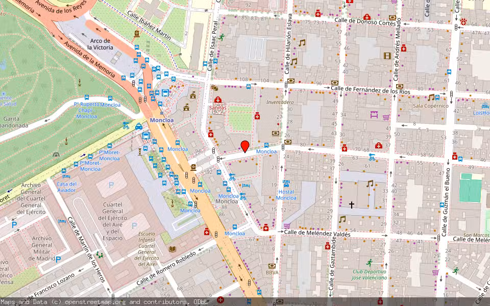 Mapa de Subasta Inmueble (Vivienda) en Madrid