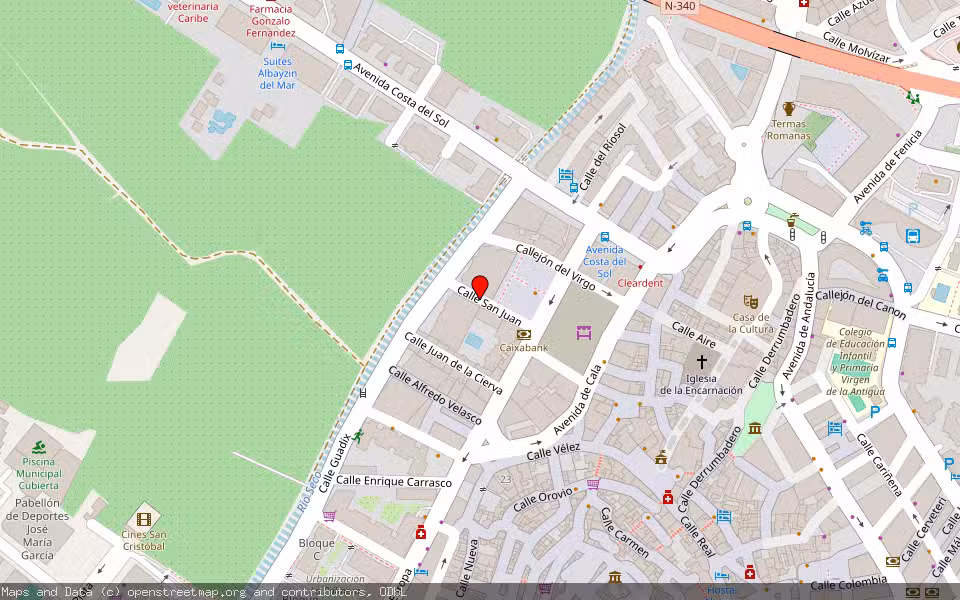 Mapa de Subasta Inmueble (Local comercial) en Almuñecar, Granada