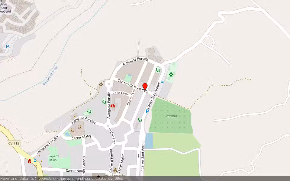 Mapa de Subasta Inmueble (Otros) en La Nucia, Alicante/Alacant