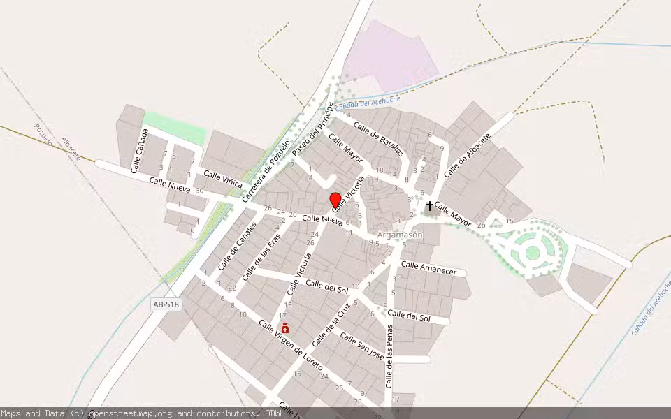 Mapa de Subasta Inmueble (Vivienda) en Pedania Argamason, Albacete
