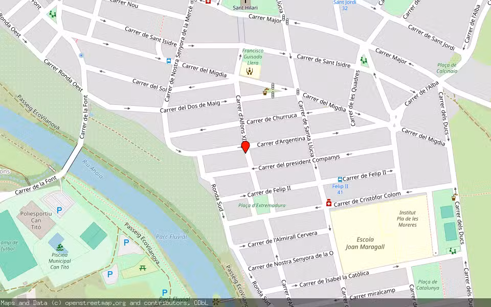 Mapa de Subasta Inmueble (Vivienda) en Vilanova Del Cami, Barcelona