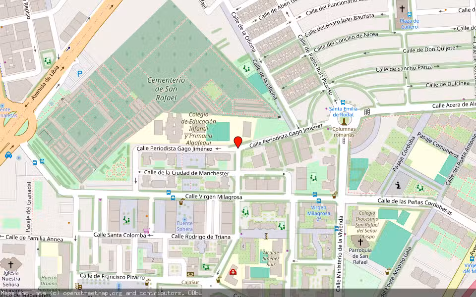 Mapa de Subasta Inmueble (Vivienda) en Cordoba, Córdoba