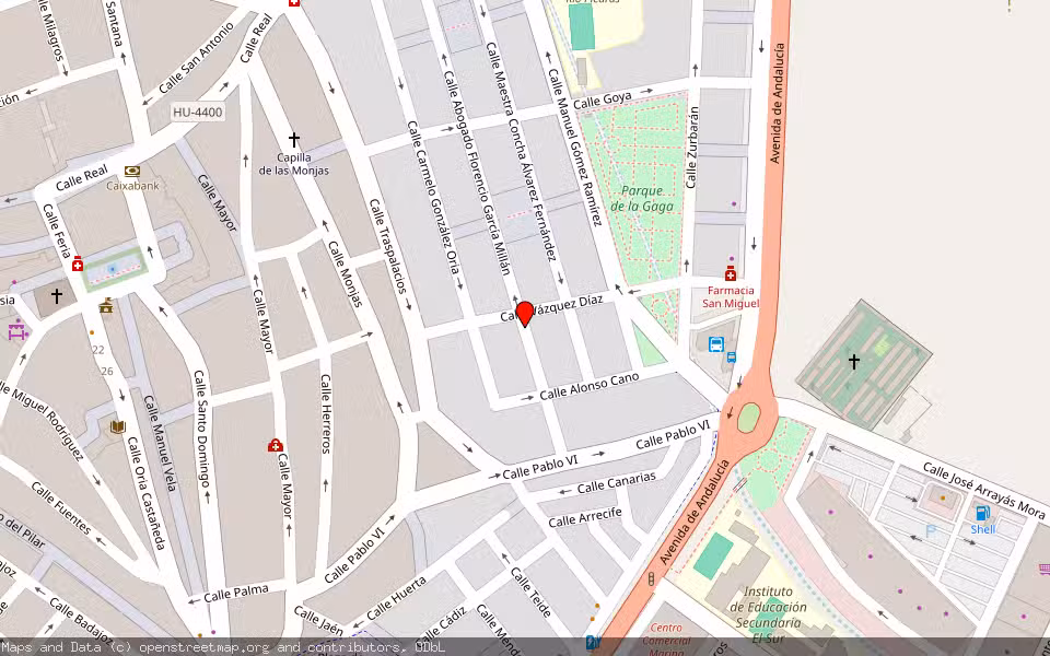 Mapa de Subasta Inmueble (Vivienda) en Lepe, Huelva