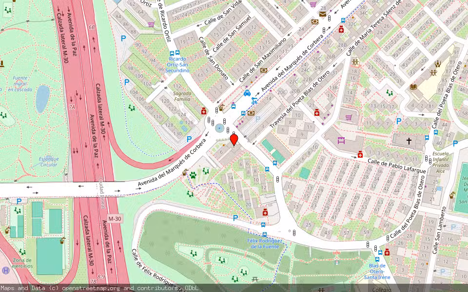 Mapa de Subasta Inmueble (Vivienda) en Madrid