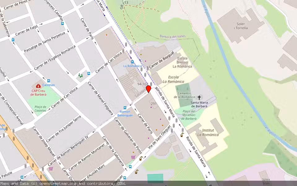 Mapa de Subasta Inmueble (Garaje) en Sabadell, Barcelona