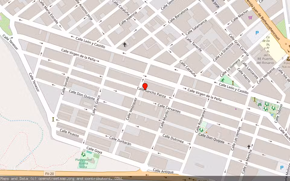 Mapa de Subasta Inmueble (Garaje) en Puerto Del Rosario, Las Palmas