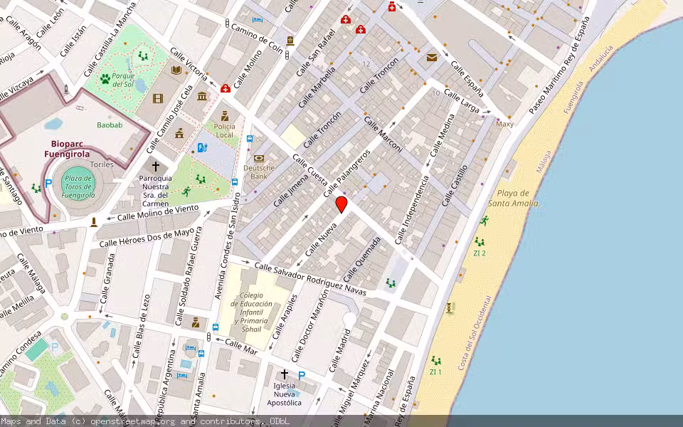 Mapa de Subasta Inmueble (Vivienda) en Fuengirola, Málaga