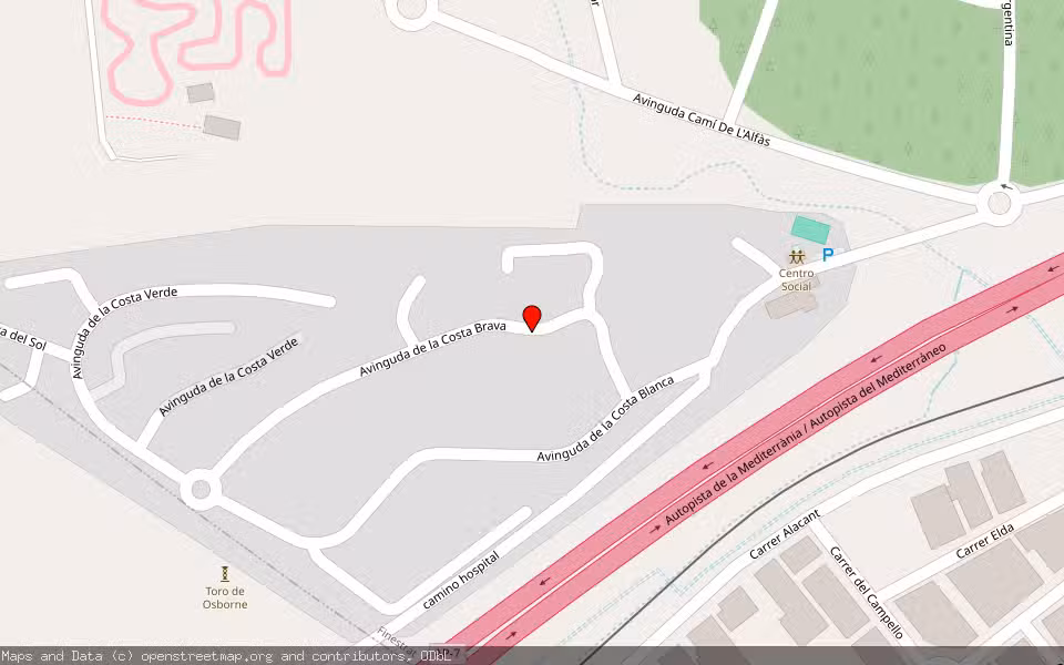 Mapa de Subasta Inmueble (Vivienda) en Finestrat, Alicante/Alacant