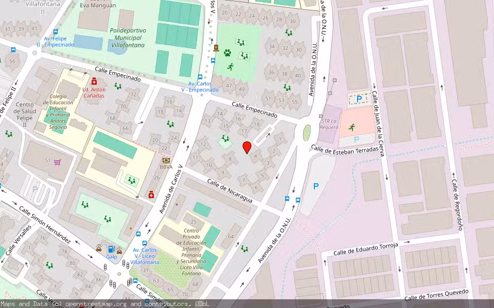 Mapa de Subasta Inmueble (Vivienda) en Mostoles, Madrid