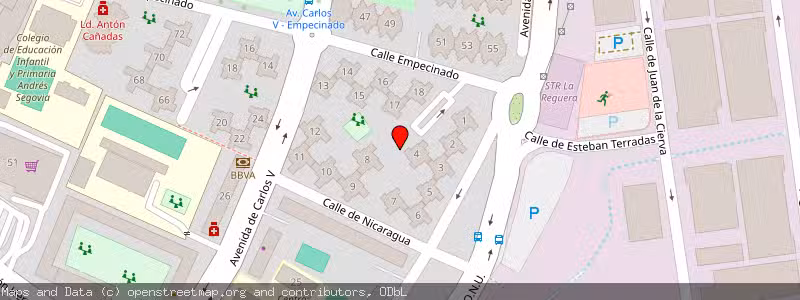 Mapa de Subasta de Inmueble (Vivienda) en Mostoles, Madrid 