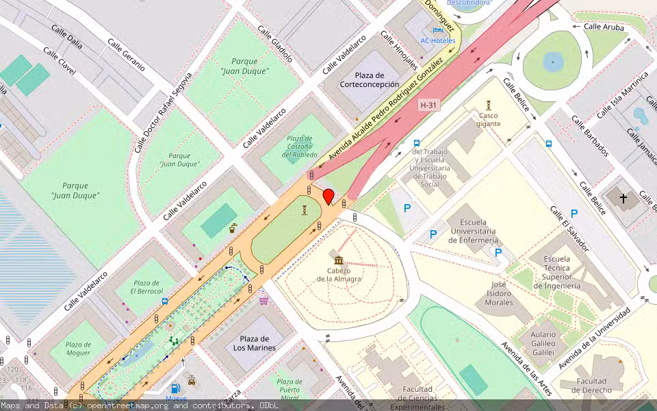 Mapa de Subasta Inmueble (Local comercial) en Huelva
