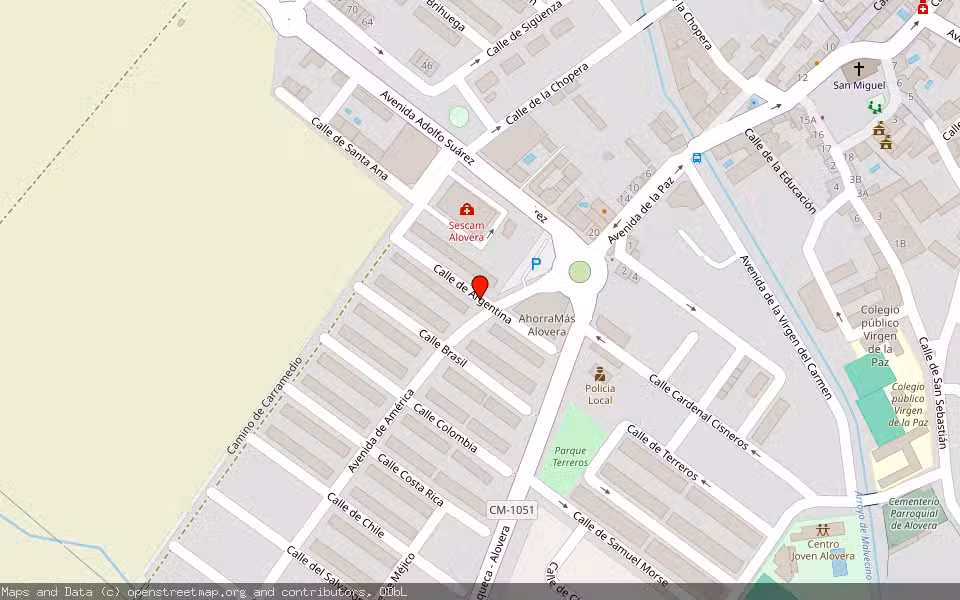 Mapa de Subasta Inmueble (Vivienda) en Alovera, Guadalajara