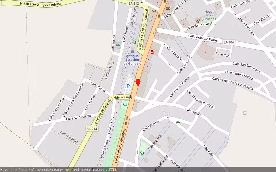 Mapa de Subasta Inmueble (Local comercial) en Guijuelo, Salamanca