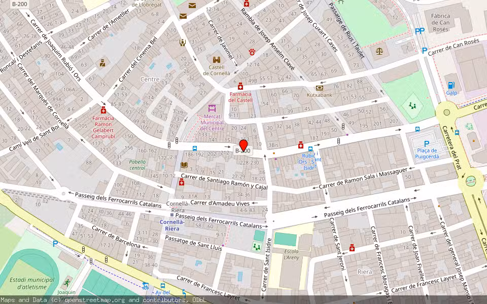 Mapa de Subasta Inmueble (Vivienda) en Cornella De Llobregat, Barcelona