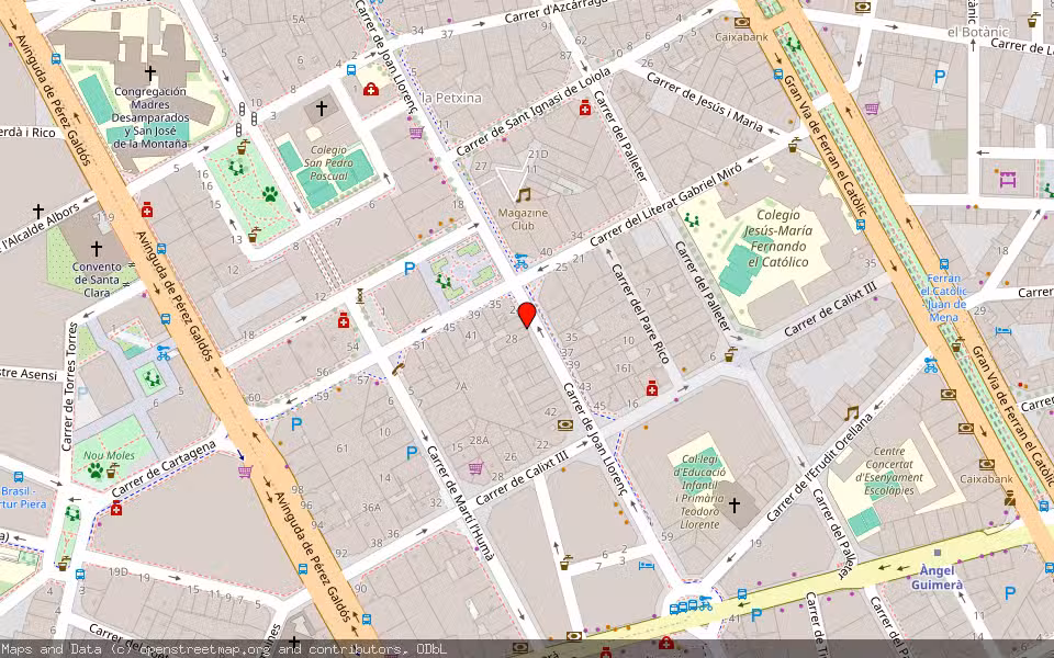 Mapa de Subasta Inmueble (Vivienda) en Valencia, Valencia/València