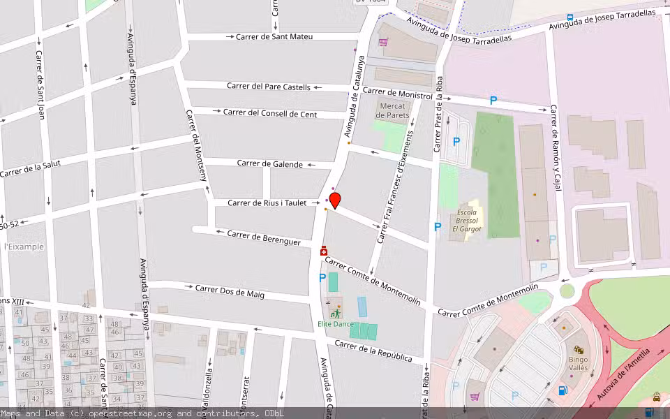 Mapa de Subasta Inmueble (Vivienda) en Parets Del Valles, Barcelona