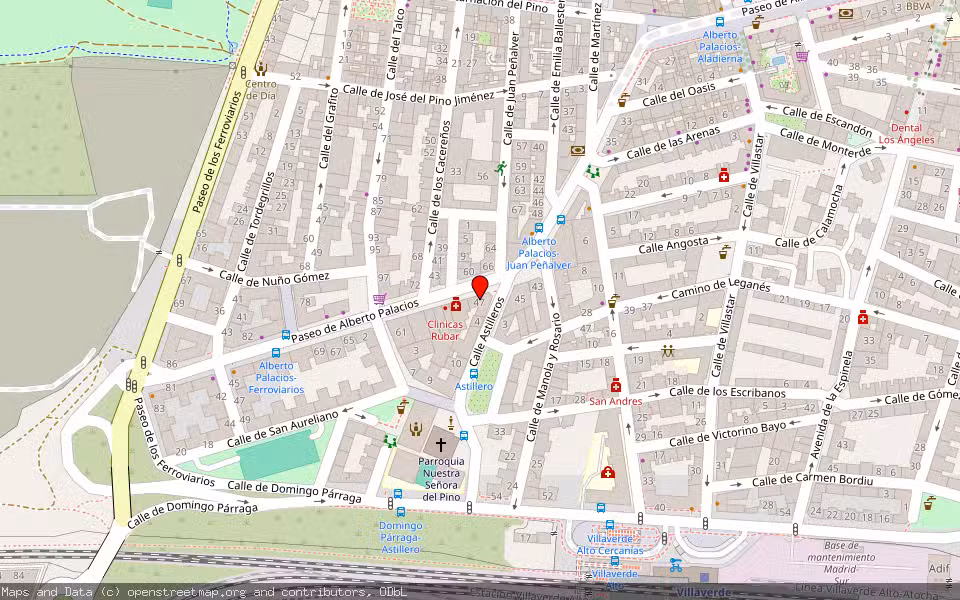 Mapa de Subasta Inmueble (Vivienda) en Madrid