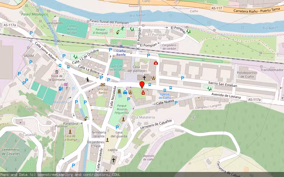 Mapa de Subasta Inmueble (Otros) en Langreo, Asturias