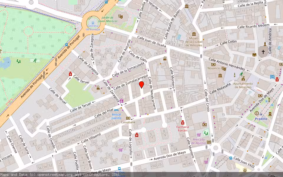 Mapa de Subasta Inmueble (Vivienda) en Móstoles, Madrid