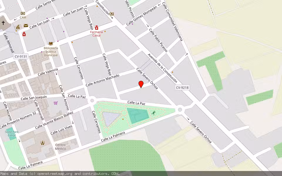 Mapa de Subasta Inmueble (Vivienda) en Catral, Alicante/Alacant