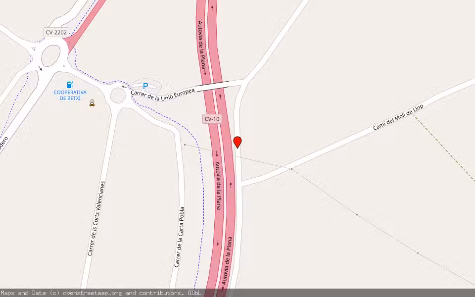 Mapa de Subasta Inmueble (Finca rústica) en Betxí, Castellón/Castelló