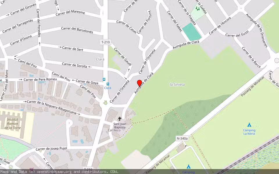 Mapa de Subasta Inmueble (Garaje) en Torredembarra, Tarragona