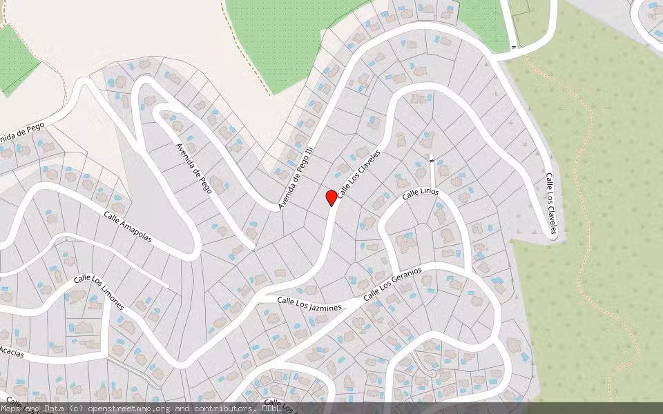 Mapa de Subasta Inmueble (Solar) en Pego, Alicante/Alacant