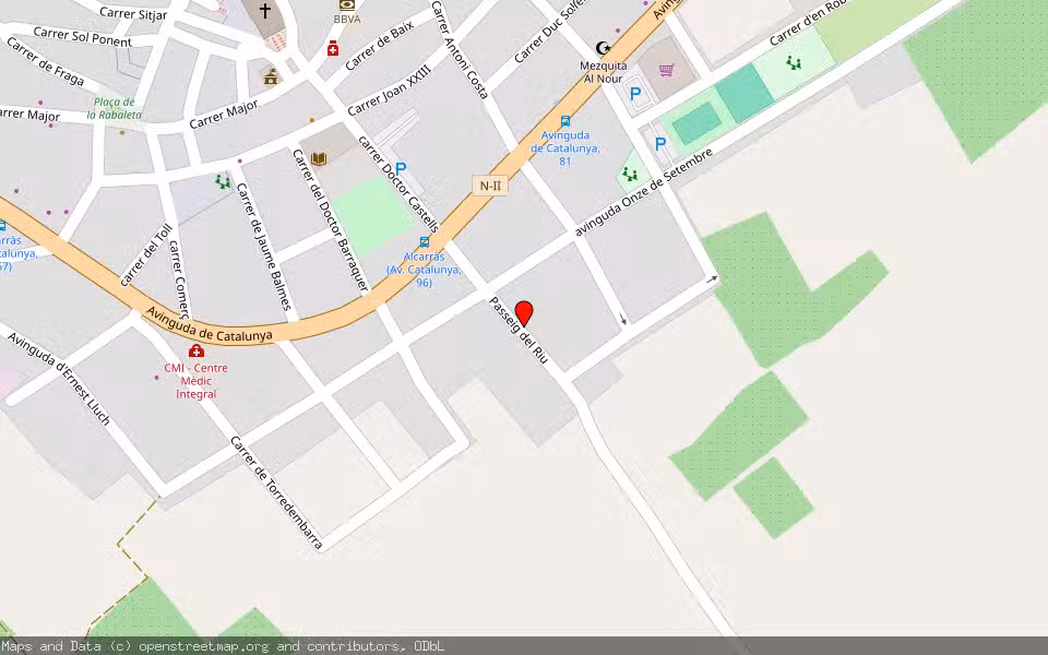Mapa de Subasta Inmueble (Vivienda) en Alcarras, Lleida