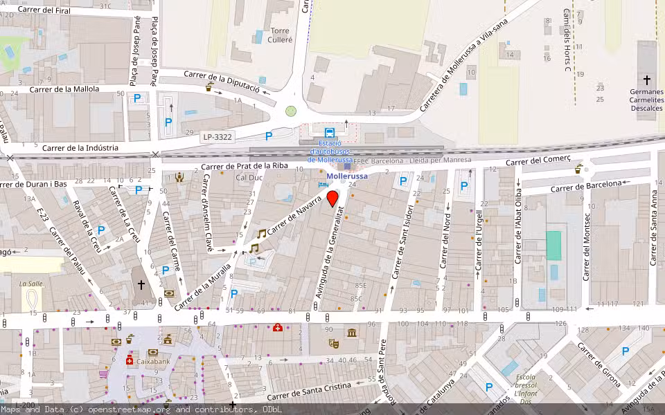 Mapa de Subasta Inmueble (Local comercial) en Mollerussa, Lleida