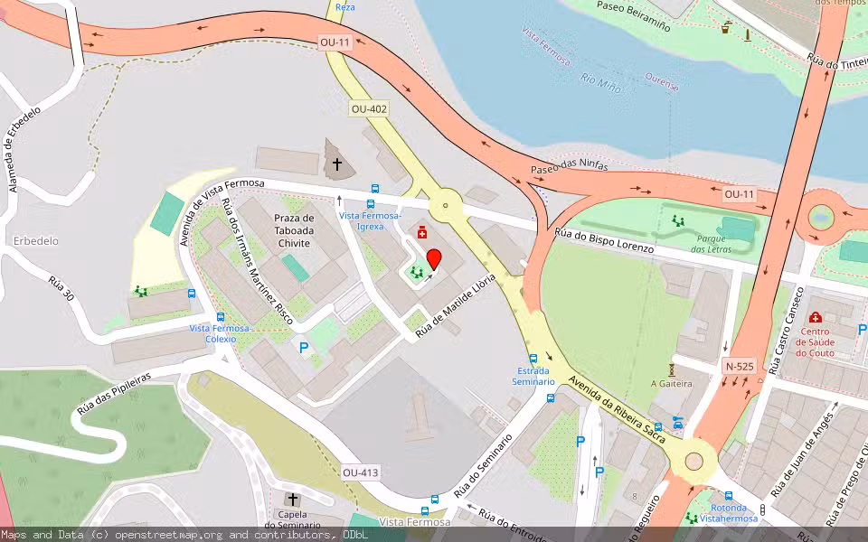 Mapa de Subasta Inmueble (Local comercial) en Ourense