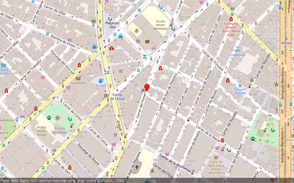 Mapa de Subasta Inmueble (Vivienda) en Barcelona