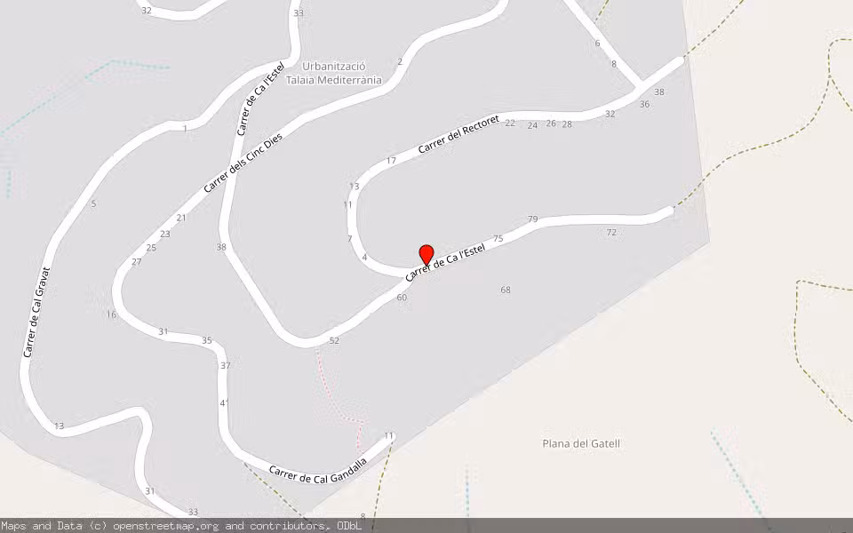 Mapa de Subasta Inmueble (Vivienda) en El Montmell, Tarragona