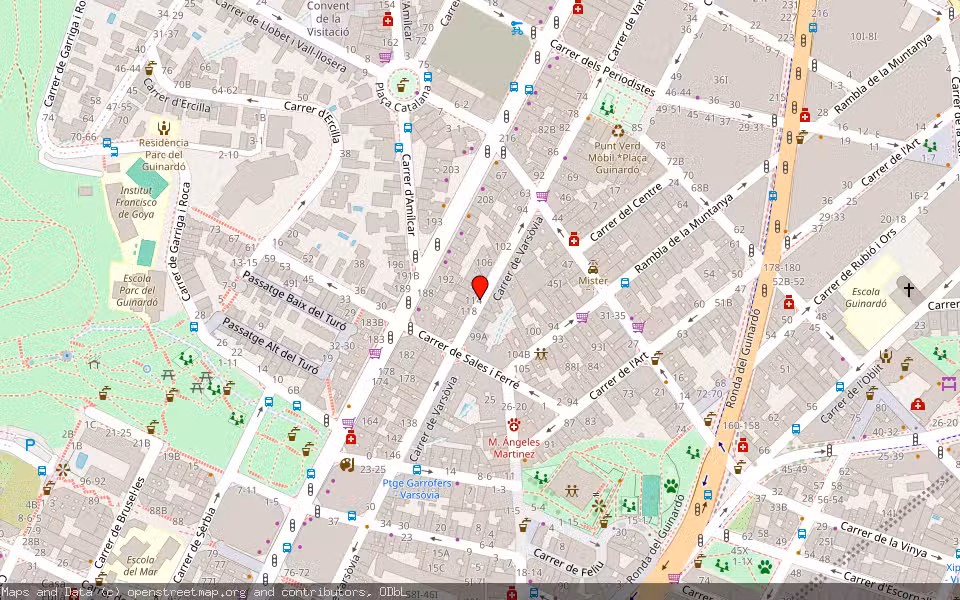 Mapa de Subasta Inmueble (Local comercial) en Barcelona