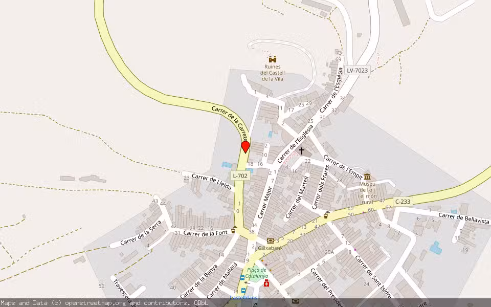 Mapa de Subasta Inmueble (Solar) en Castelldans, Lleida