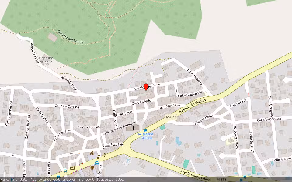 Mapa de Subasta Inmueble (Vivienda) en Collado Mediano, Madrid