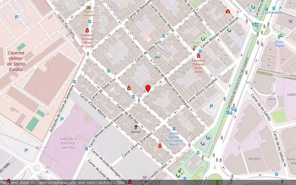 Mapa de Subasta Inmueble (Vivienda) en Sant Boi De Llobregat, Barcelona