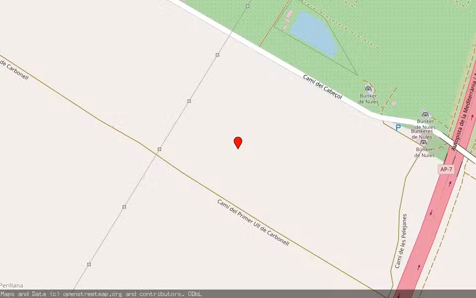 Mapa de Subasta Inmueble (Finca rústica) en Nules, Castellón/Castelló