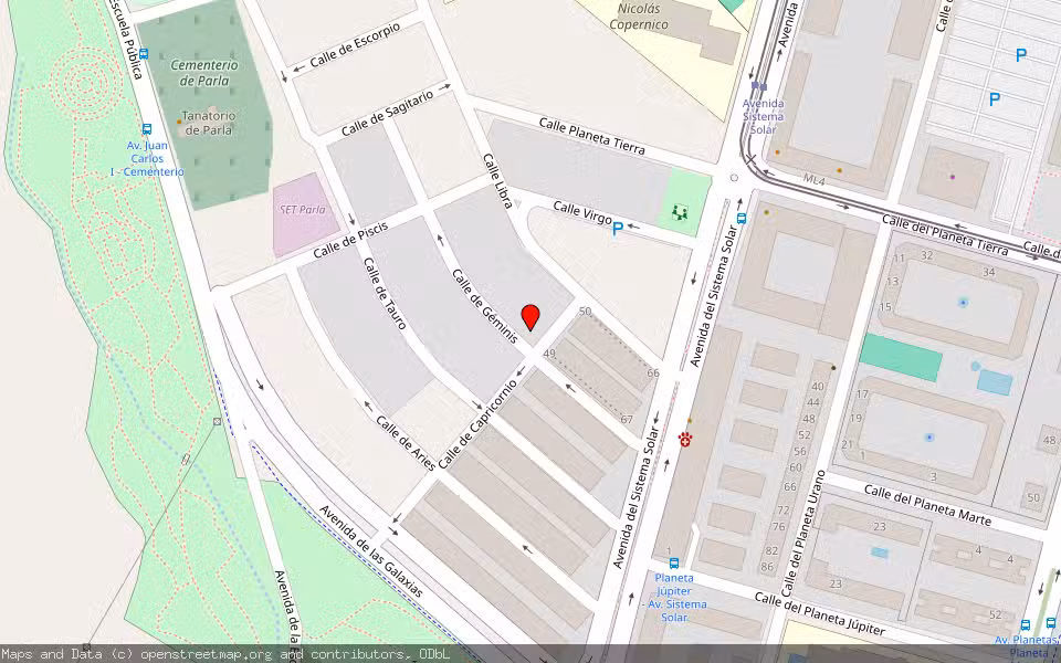 Mapa de Subasta Inmueble (Vivienda) en Parla, Madrid